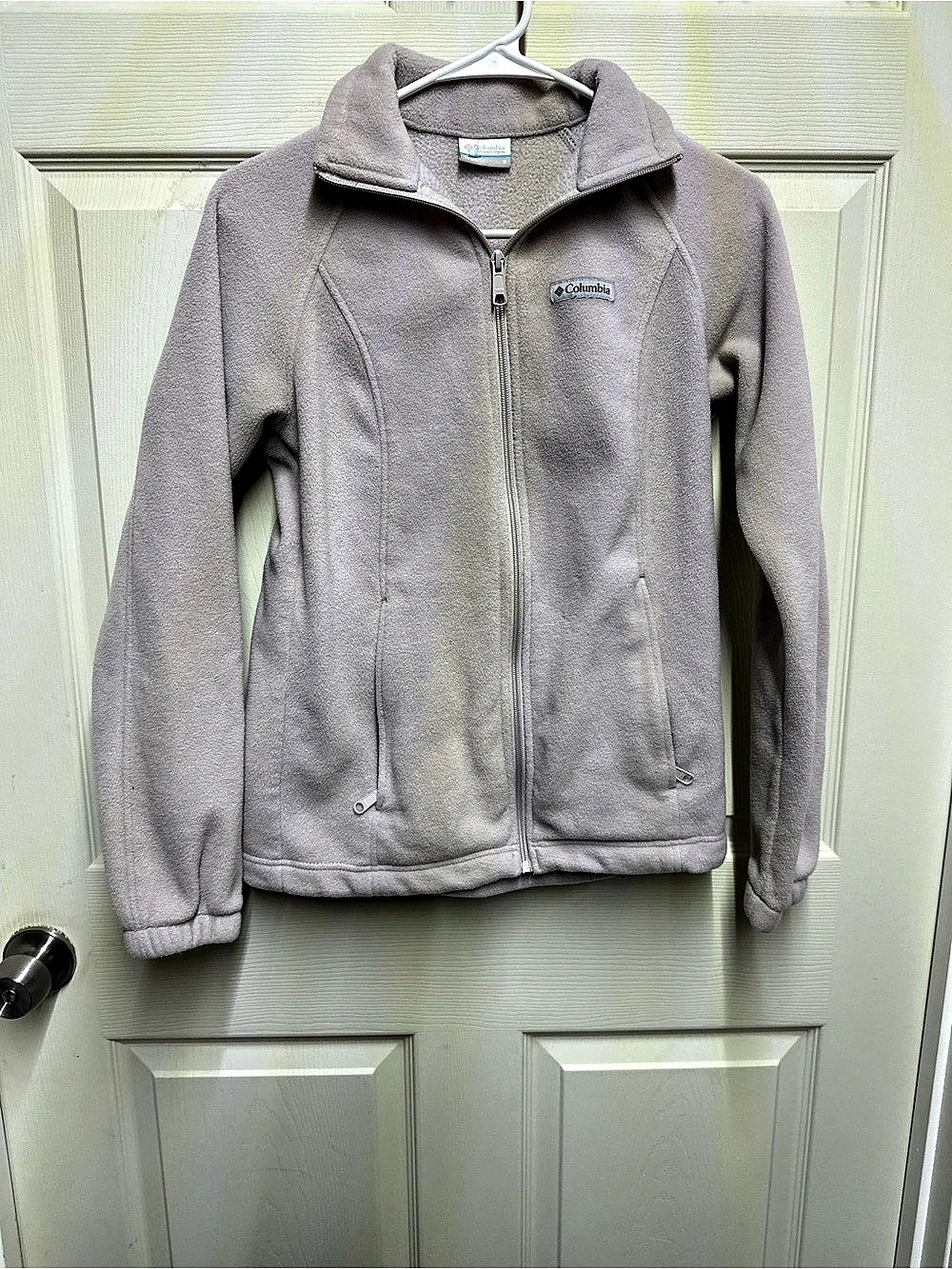 Columbia Women'Small Benton Springs Full-Zip Fleece Jacket Gray Small